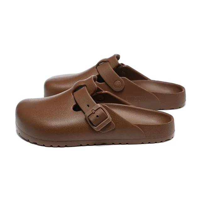 Birkenstock Boston Brown Molded EVA-Like Sole Single Adjustable Buckle Strap Clog 5