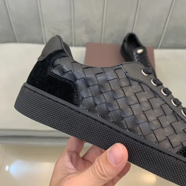 Bottega Veneta Cassette sneakers lifestyle cuir Intrecciato noir 5