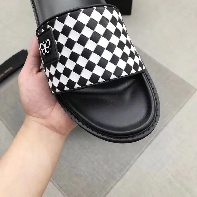 Bottega Veneta Cassette Checkerboard Platform Slippers 2