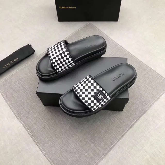 Bottega Veneta Cassette Checkerboard Platform Slippers 3