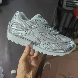 Bottega Veneta Track Trainer Metallic Silver লাইফস্টাইল স্নিকার