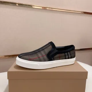 Burberry Check Mesh Slip-On Lifestyle Sneakers
