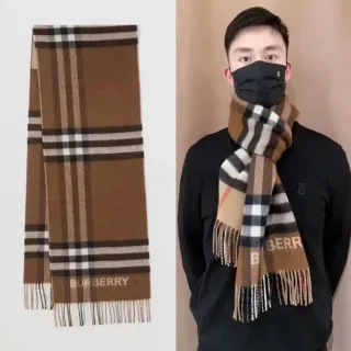 Burberry Classic Check Cachecol Marrom Bege Preto Branco Cashmere