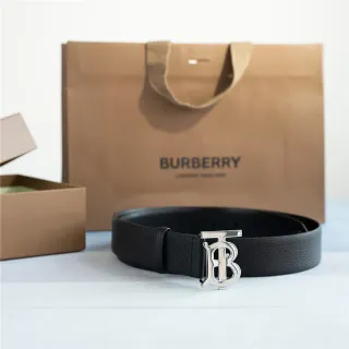 Burberry Knight Noir Cuir granité Ceinture