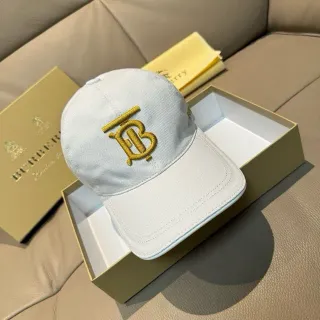 Burberry Monogram 刺绣 米白色棒球帽