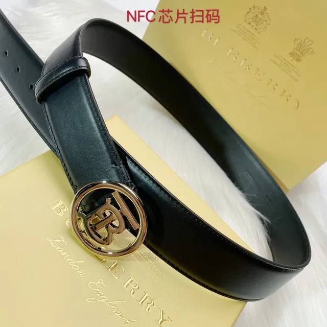 Burberry TB Belt Ceinture en cuir noir 2