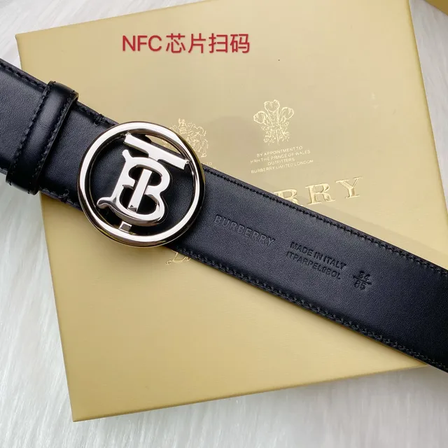 Burberry TB Belt Ceinture en cuir noir 7