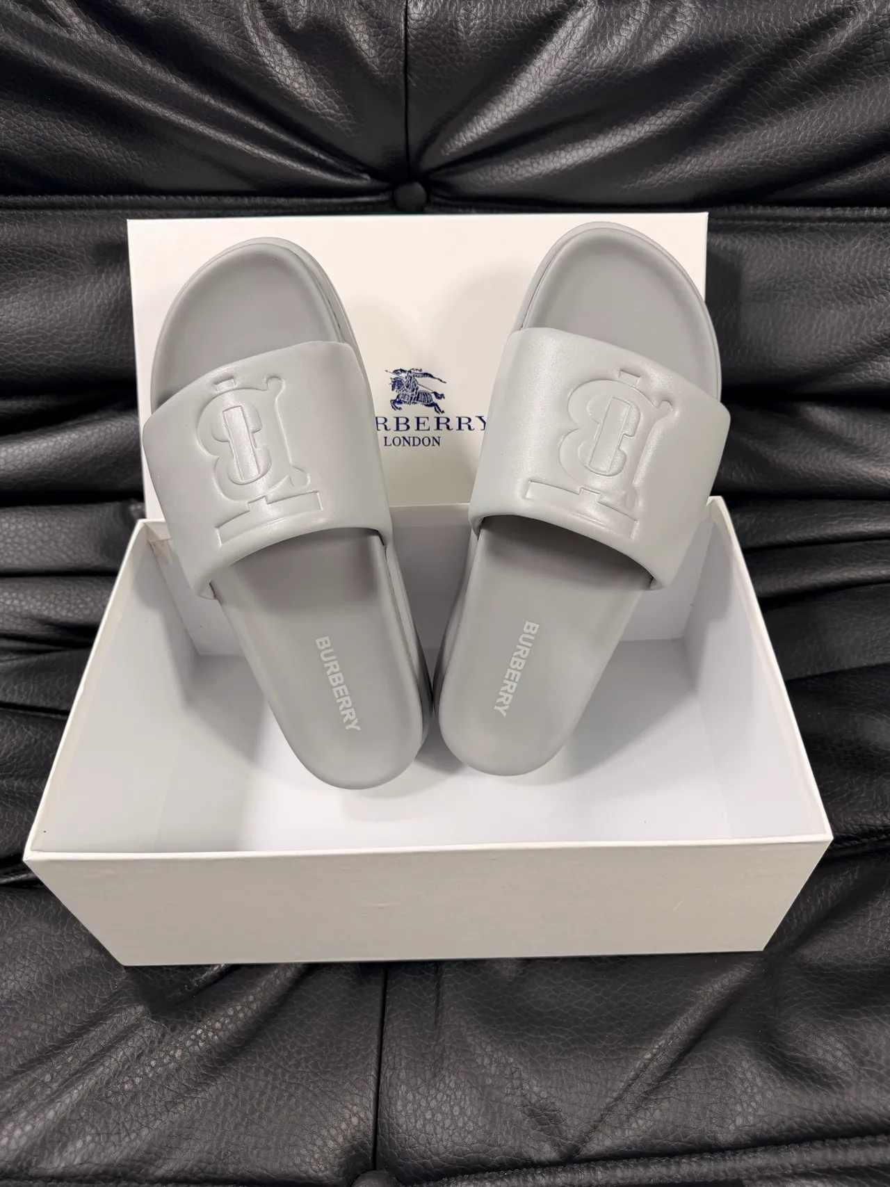 Burberry TB Monogram স্লাইড স্লিপার 4