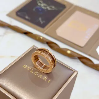 Bvlgari B.zero1 Rotating Dual-Band Rose Gold Ring