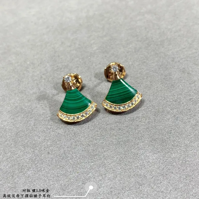Bvlgari Divas’ Dream Fan-Shaped Enamel and Gemstone Earrings 7