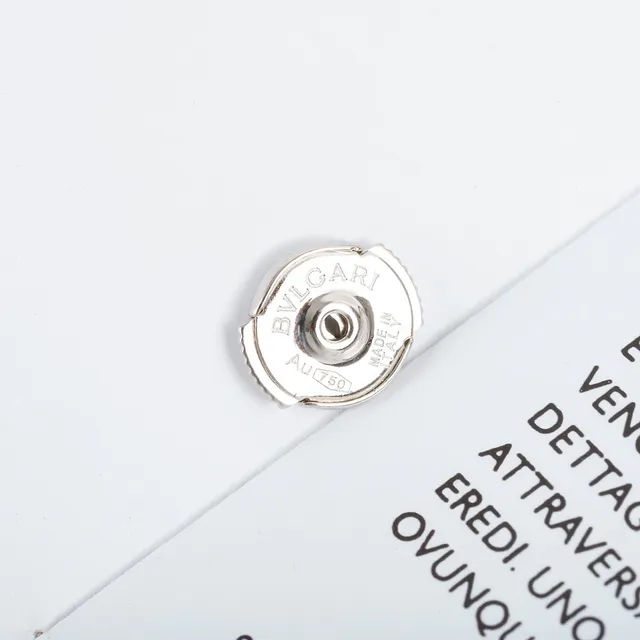 Bvlgari Fiorever Flower-Shaped Rose Gold and Silver Stud Earrings 2