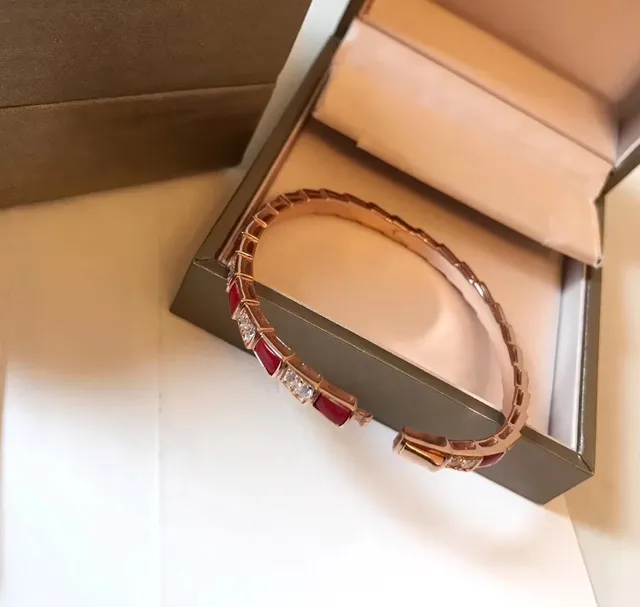 Bvlgari लाल सोना सेगमेंटेड रिजिड बैंगल गुलाबी ब्रेसलेट 5