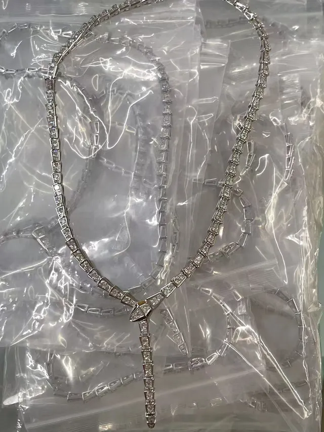 Bvlgari Serpenti Articulated Scale-Link Pavé Head and Tail Necklace 10