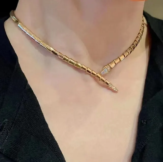 Bvlgari Serpenti Oro Amarillo Pavé Diamond collar serpiente 2