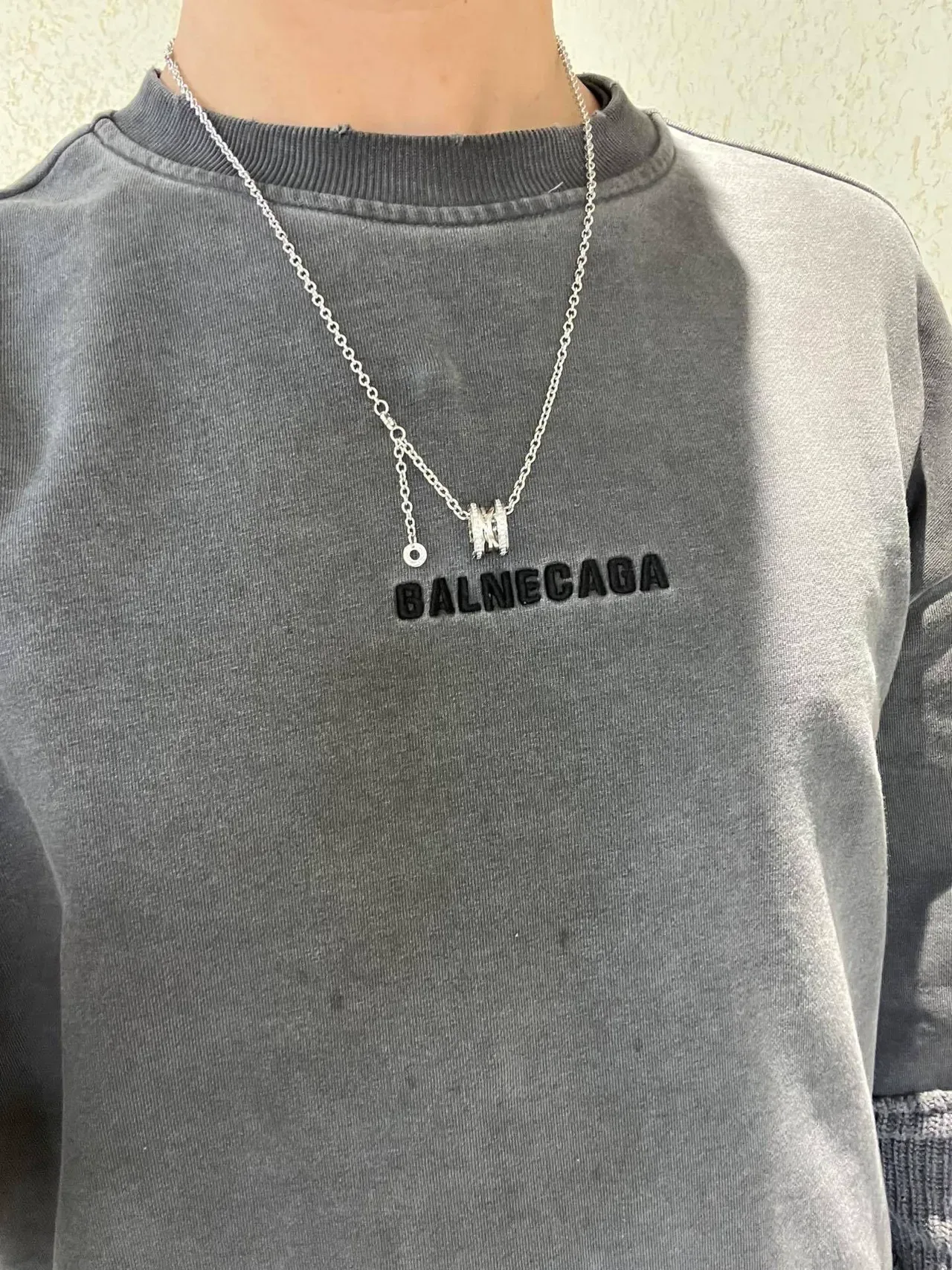 Bvlgari चाँदी सोना मल्टी रिंग घूर्णन पेंडेंट पावे डायमंड एक्सेंट्स नेस्लेस 5