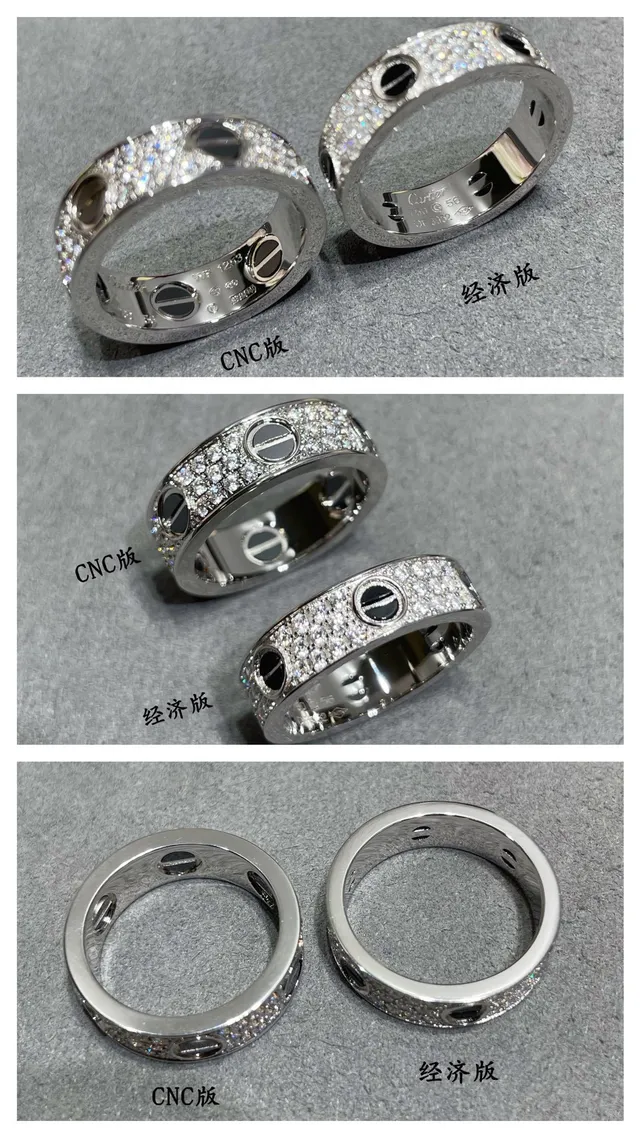 Cartier Juste un Clou Wide Pavé चांदी काला एनामेल अंगूठी 8