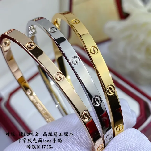 Cartier Love Bracelet pulseira rígida de ouro bicolor 2