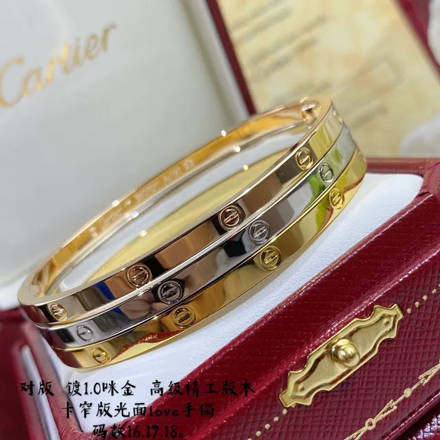 Cartier Love Bracelet pulseira rígida de ouro bicolor 3