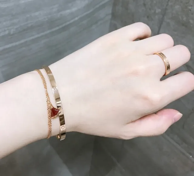 Cartier Love Bracelet pulseira rígida de ouro bicolor 9