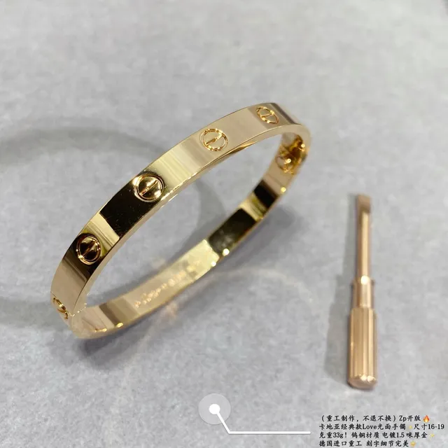 Bracelete Cartier Love Ouro Polido Motivo Parafuso 5