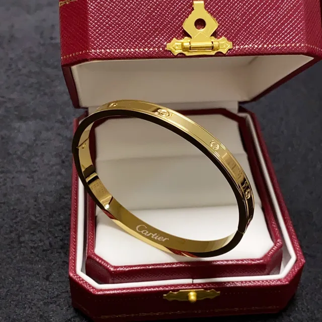 Cartier Love سوار ذهب وفضة مفصل مصقول من المعدن 3