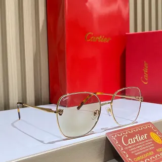 Cartier Panthère Gold-Tone Octagonal Optical Glasses