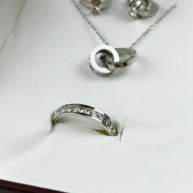 Cartier Prata Branco Caso Redondo Pulseira de Metal Integrada Colar 6