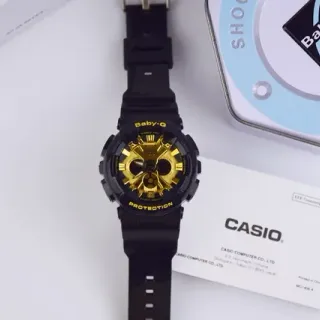 Casio Baby-G Black and Gold Analog-Digital Sports Watch