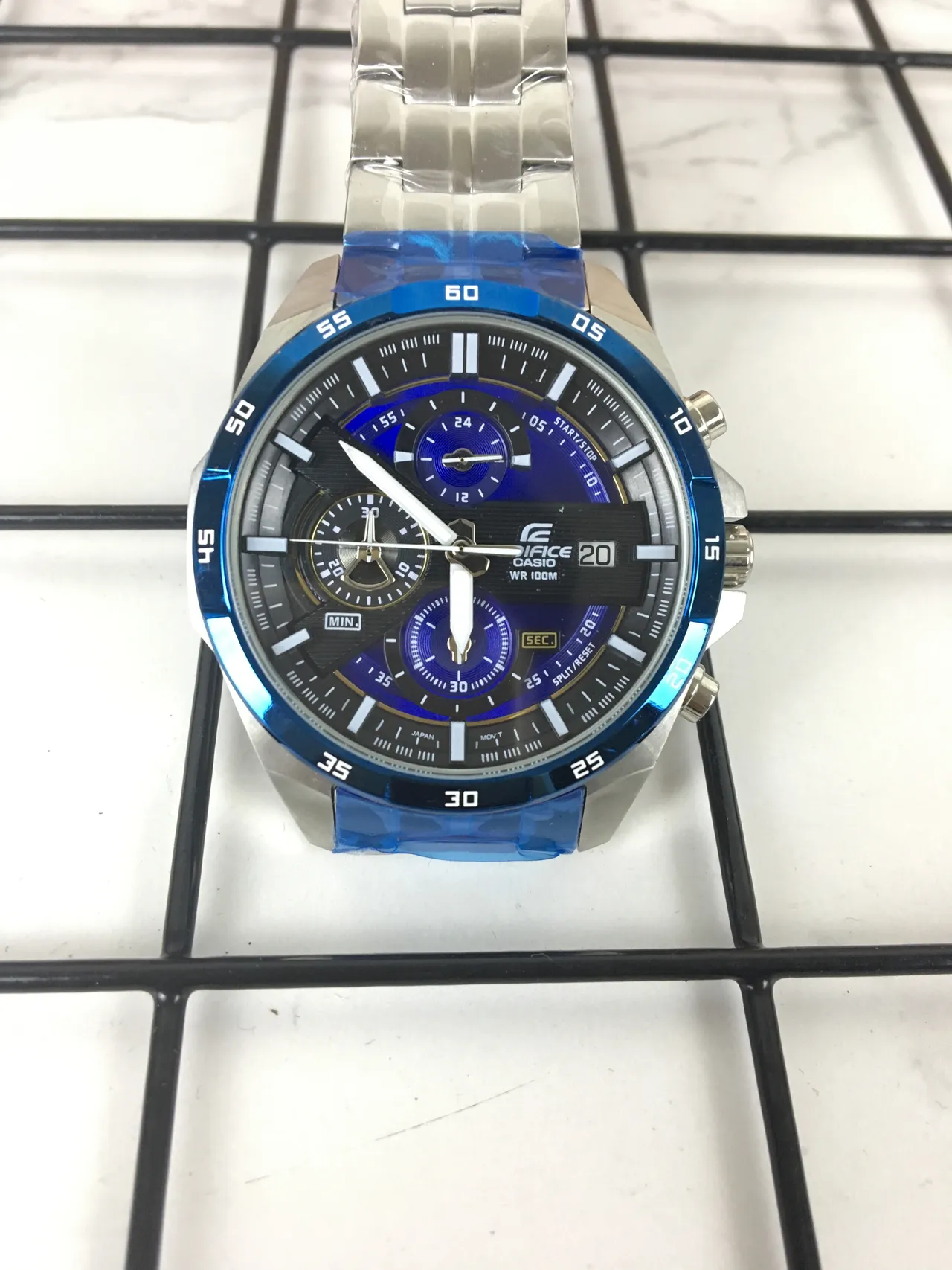 Casio Edifice Chronograph Blue-Accented Metal and Resin Sports Watch 5