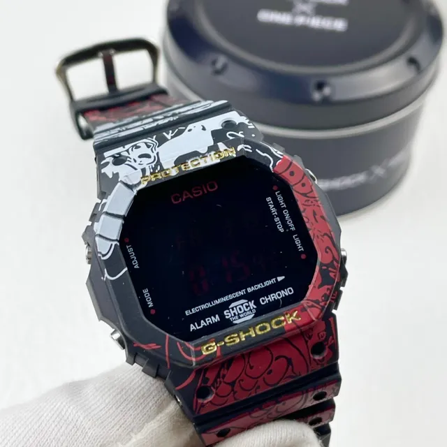 Casio G-Shock DW-5600 Black Red White Graphic Print Sports Watch 5