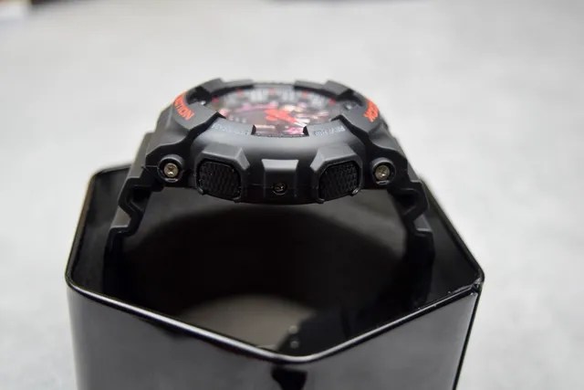 Casio G-Shock GA-100 Black and Orange Sports Watch 3