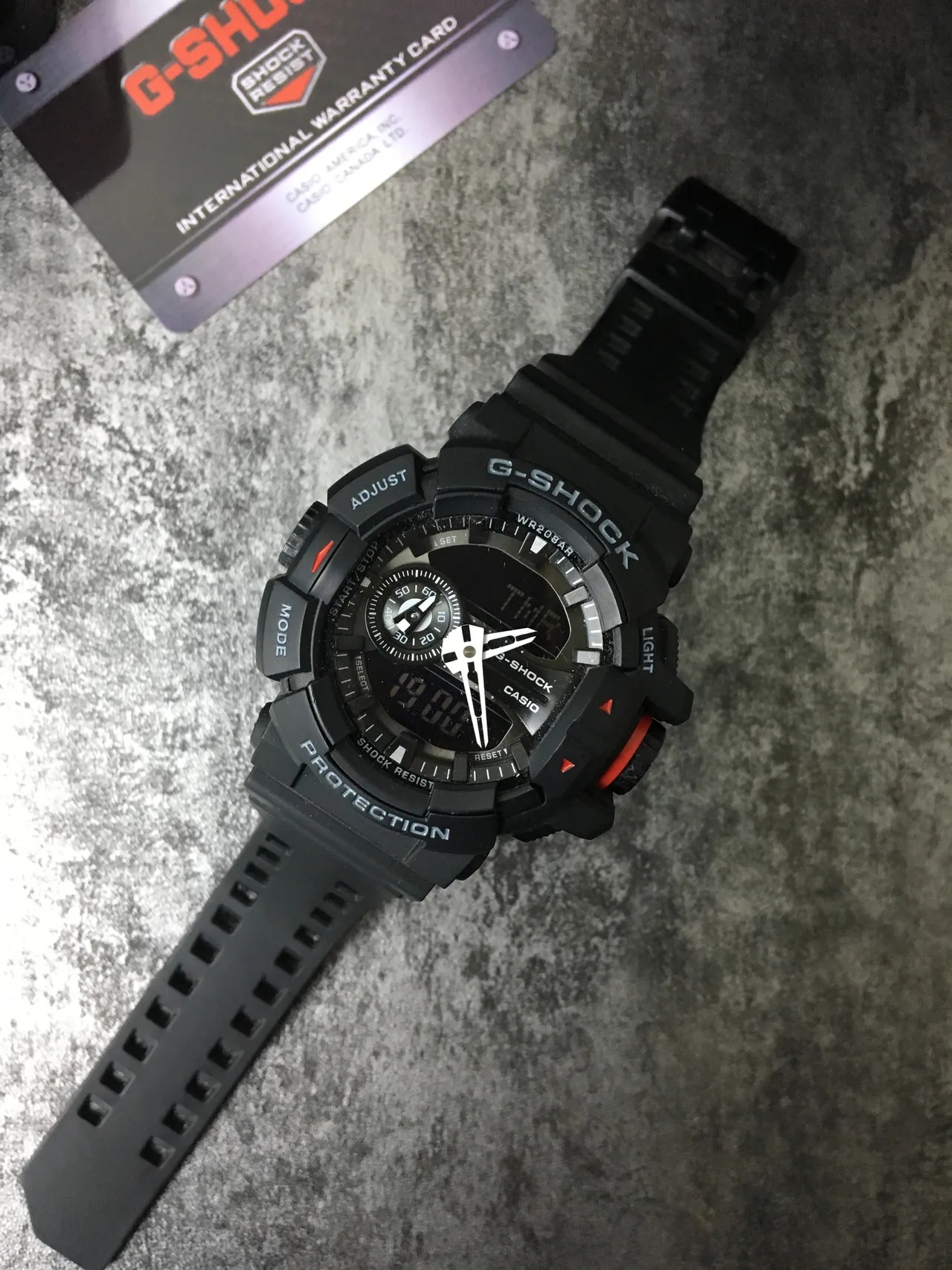 Casio G-Shock GA-100 Negro Rojo Robusto Analógico-Digital Correa de Resina Reloj 6