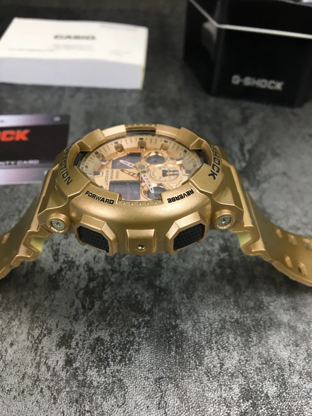 卡西欧 G-Shock GA-100 金色调 模拟-数字 运动手表 5