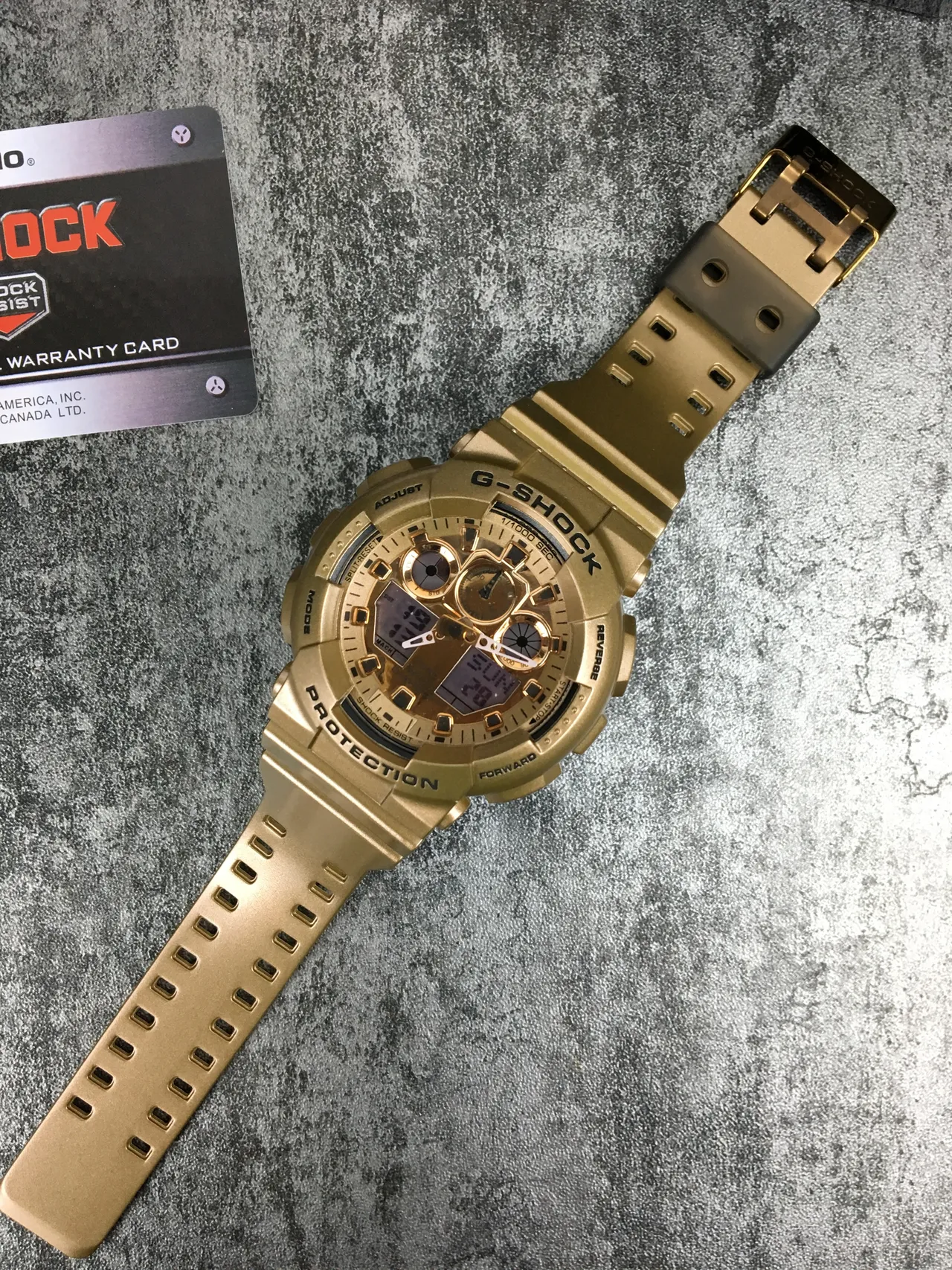 卡西欧 G-Shock GA-100 金色调 模拟-数字 运动手表 6