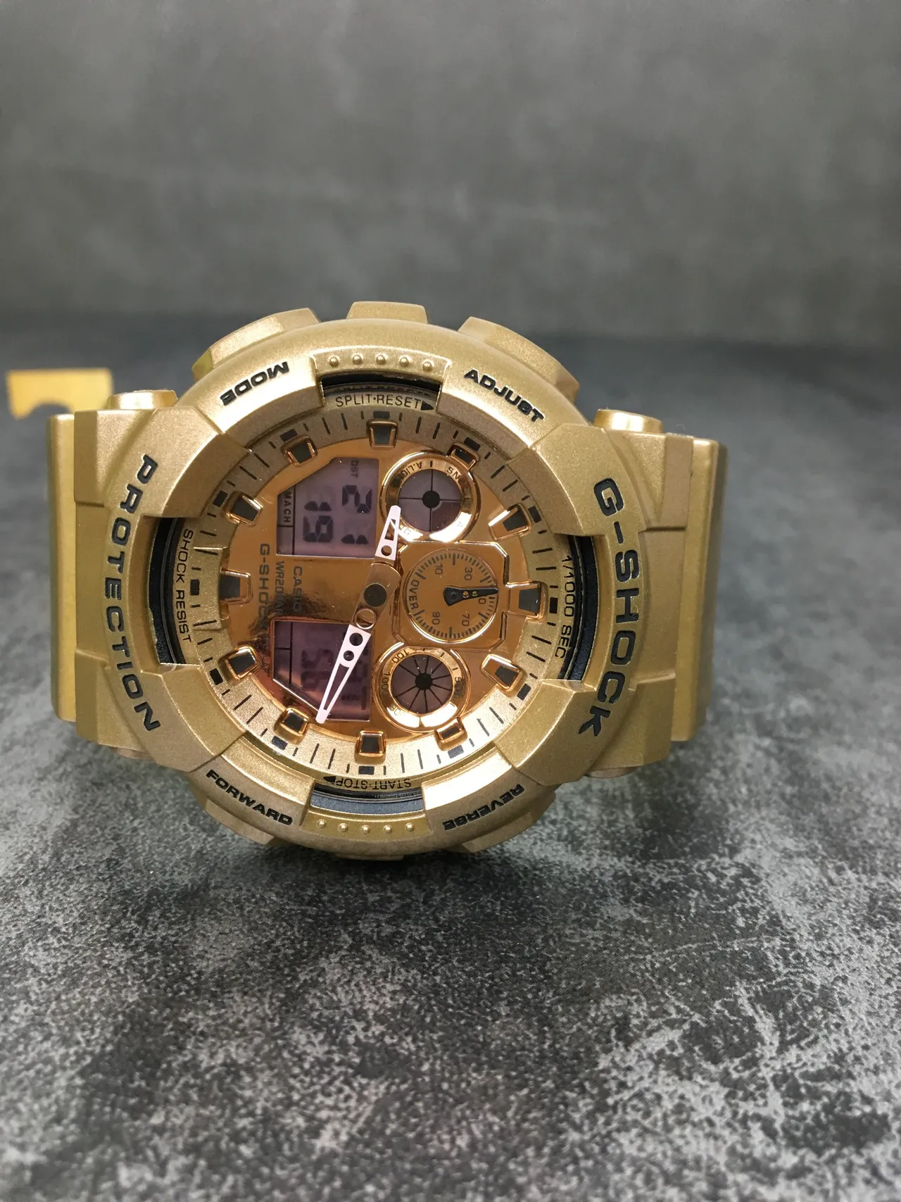 卡西欧 G-Shock GA-100 金色调 模拟-数字 运动手表 8