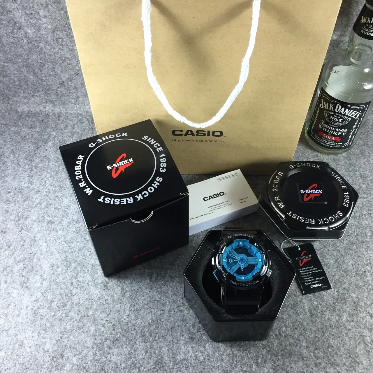 Casio G-Shock GA-110 Blue and Black Sports Watch 7