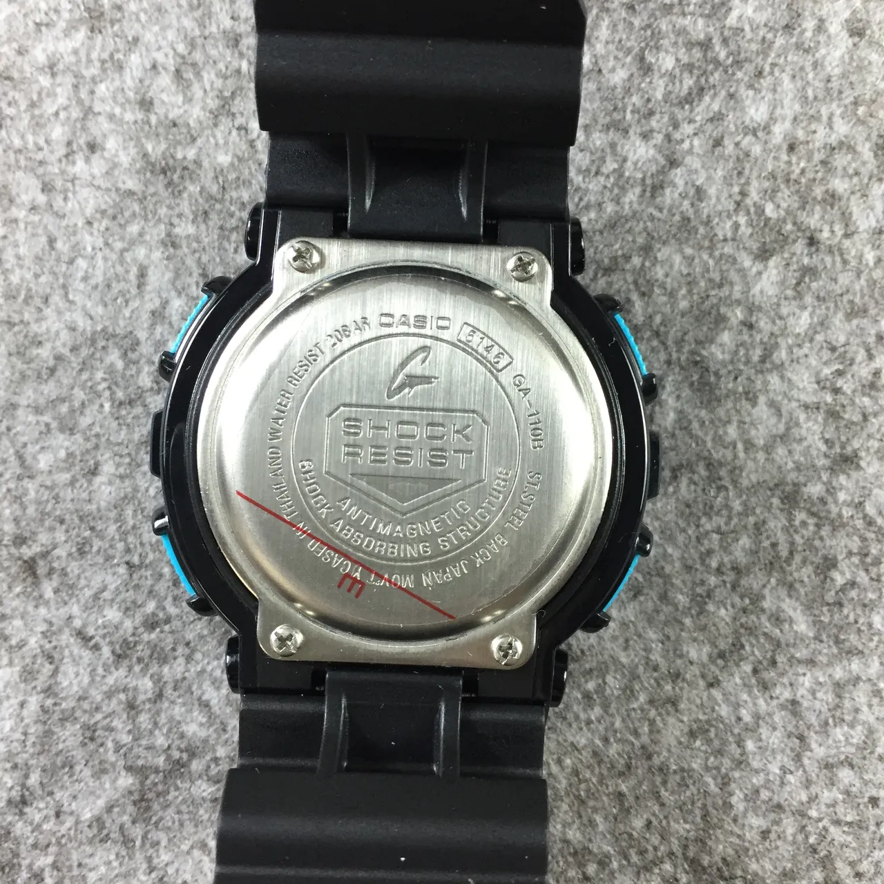 Casio G-Shock GA-110 Blue and Black Sports Watch 8
