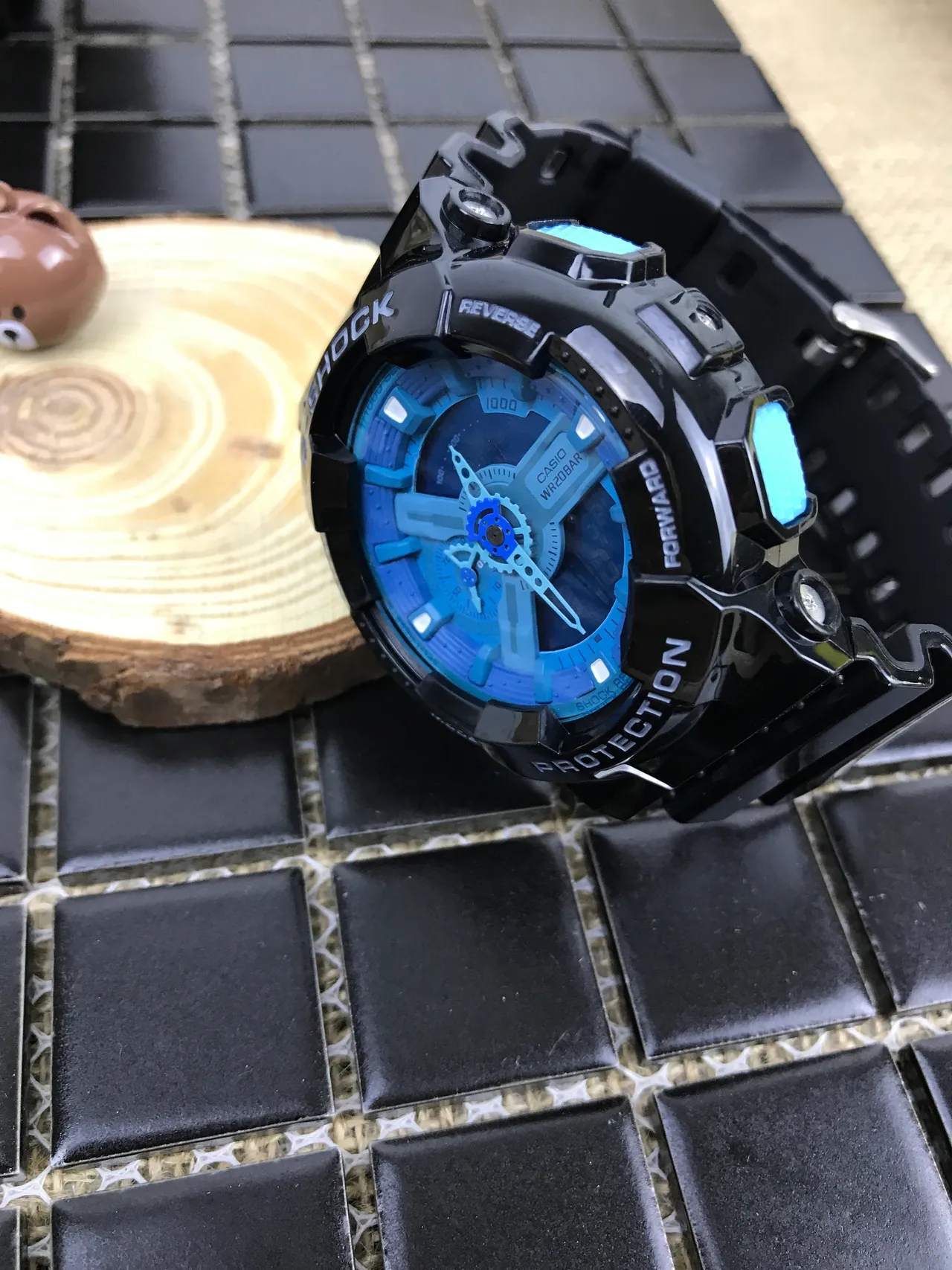 Casio G-Shock GA-110 Blue and Black Sports Watch 15