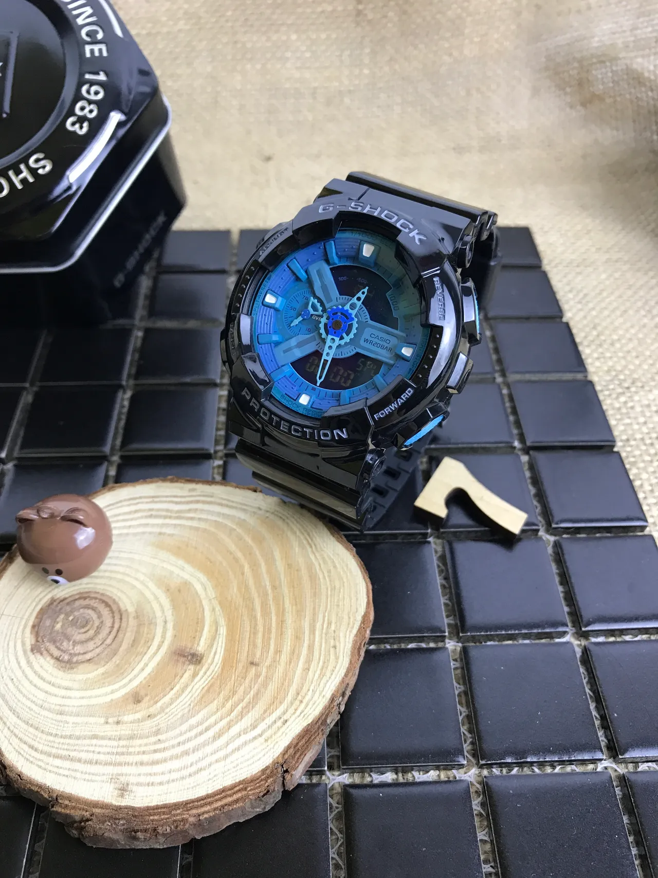 Casio G-Shock GA-110 Blue and Black Sports Watch 16