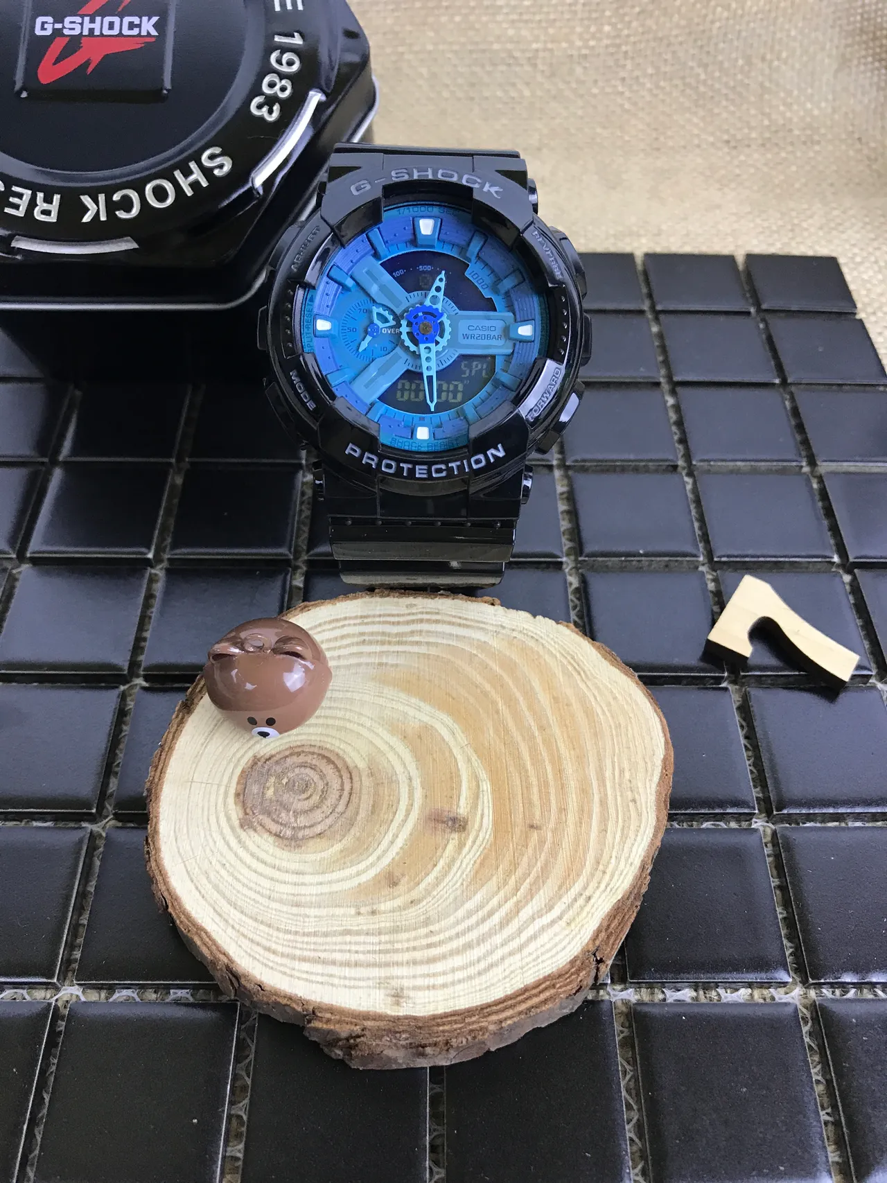 Casio G-Shock GA-110 Blue and Black Sports Watch 17