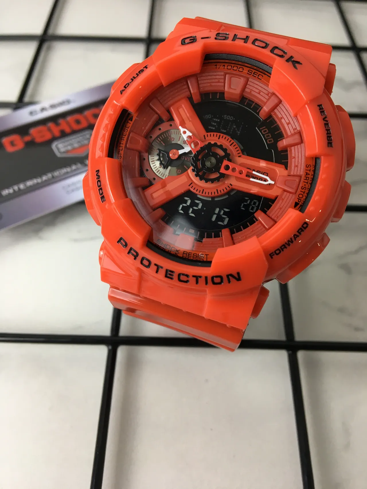 Casio G-Shock GA-110 Relógio Esportivo de Resina Laranja 2