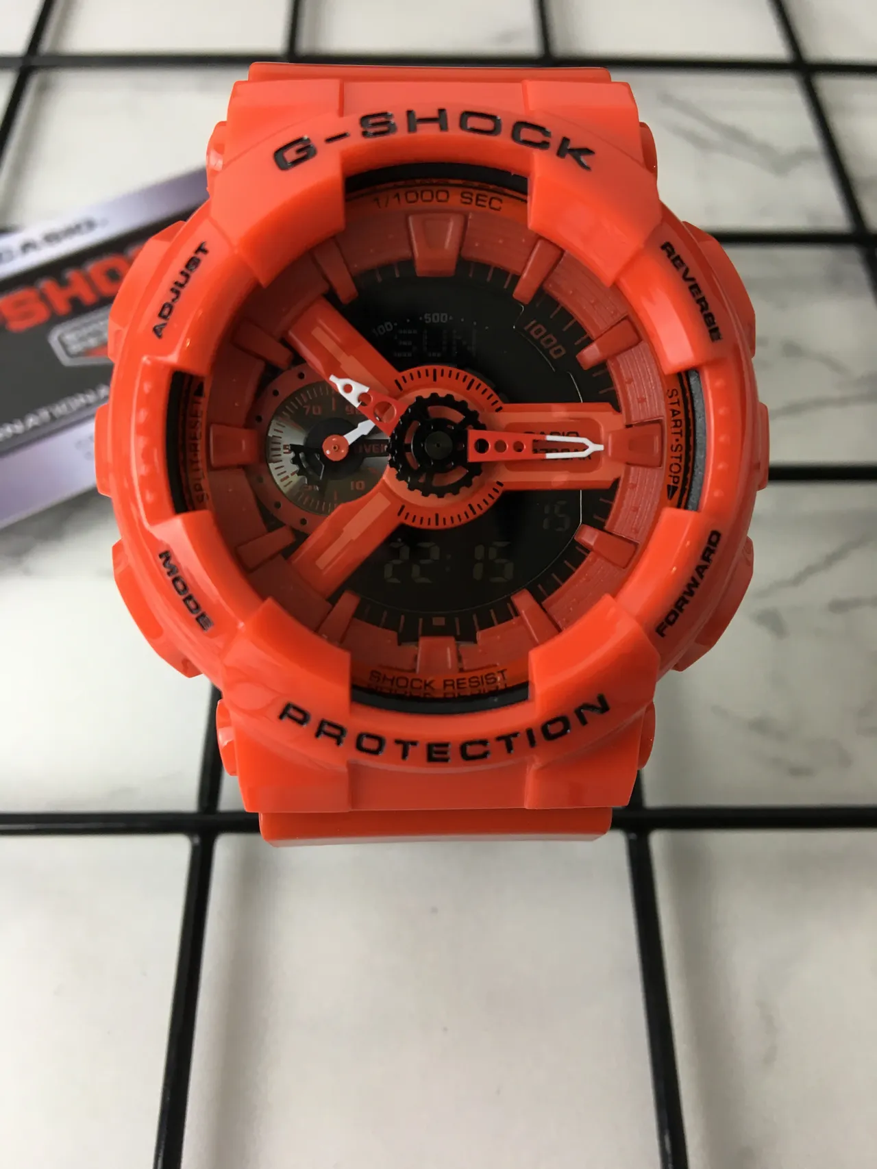 Casio G-Shock GA-110 Relógio Esportivo de Resina Laranja 3