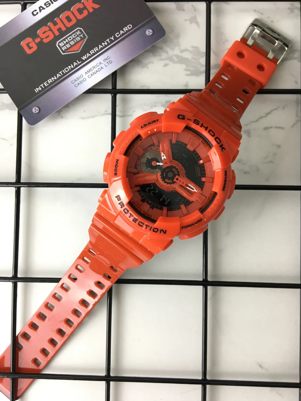 Casio G-Shock GA-110 Relógio Esportivo de Resina Laranja 6