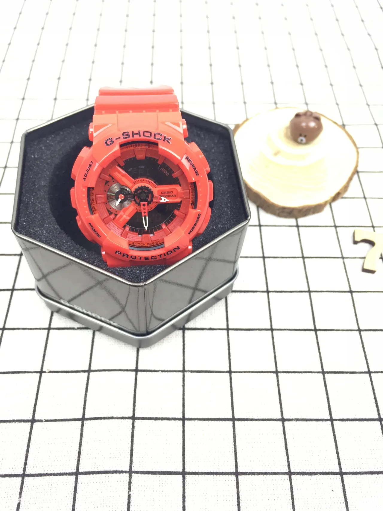 Casio G-Shock GA-110 Relógio Esportivo de Resina Laranja 10