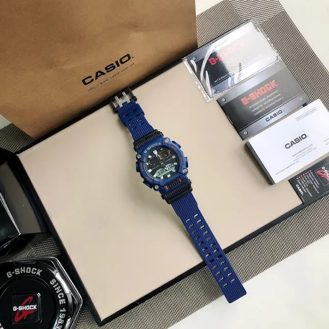 Casio G-Shock GA-2100 蓝色和黑色运动手表 6