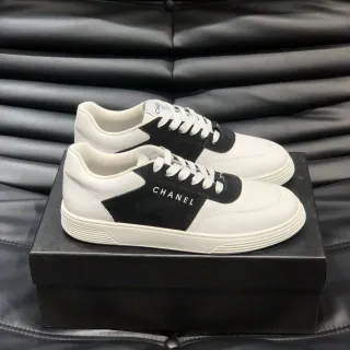 Chanel Lifestyle Sneaker White Black Low-Top Two-Tone Lifestyle Sneakers