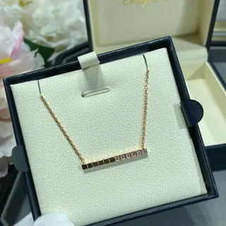 Chopard Horizontal Bar Pavé Stone Necklace