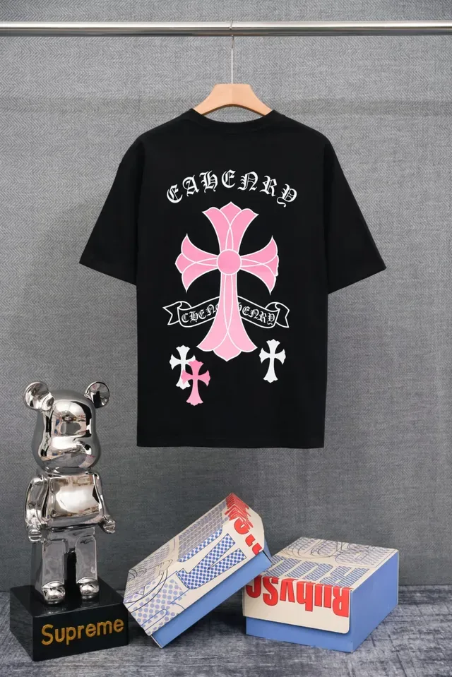 Chrome Hearts Cross Embroidered White T-Shirt 2