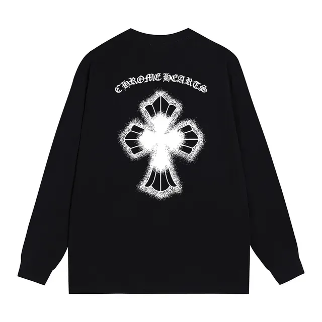 Chrome Hearts Cross Graphic Black Long-Sleeve T-Shirt 9
