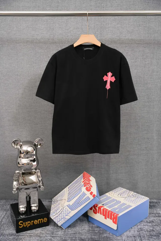Chrome Hearts ক্রস গ্রাফিক সাদা টি-শার্ট 3